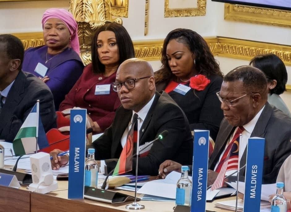 Hon Dr. Chaponda during the Foreign Ministers meeting