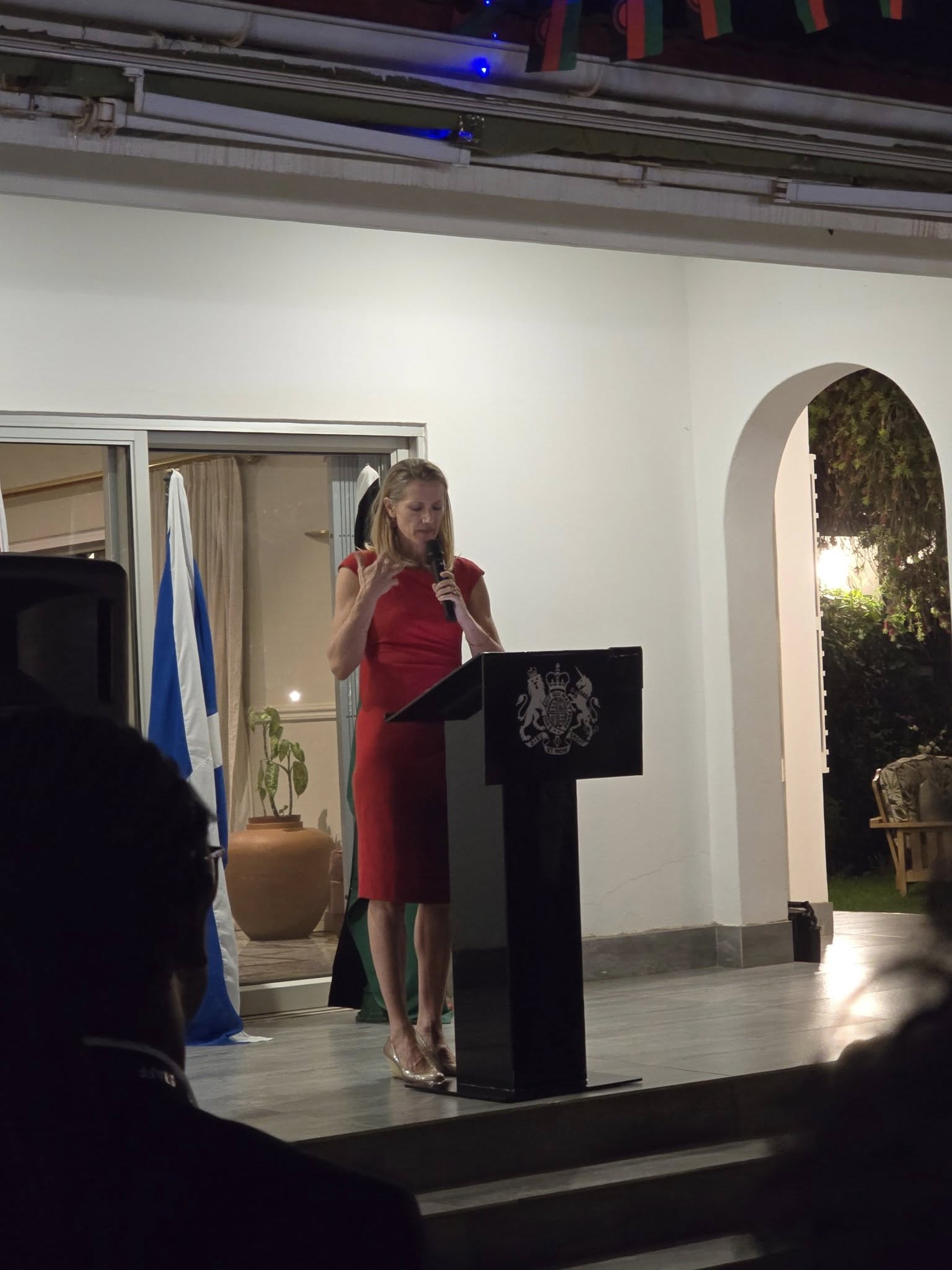 HE Rebecca Fabrizi Delivering her speech