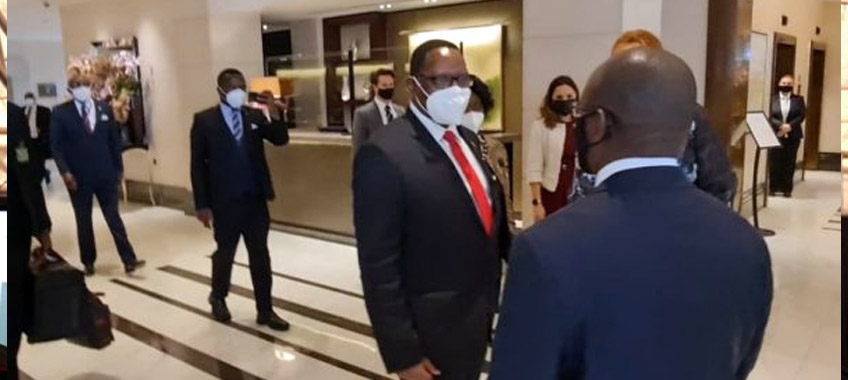 President Chakwera arrives in London